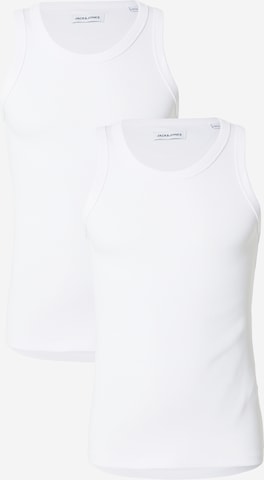 JACK & JONES Тениска в бяло: отпред