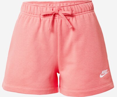 Nike Sportswear Shorts 'Club Fleece' in koralle / weiß, Produktansicht