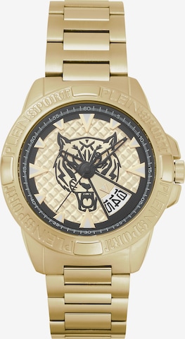 Plein Sport Analog Watch 'Touchdown' in Gold: front