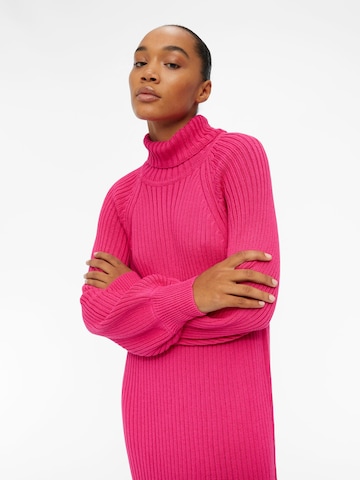 OBJECT Knitted dress 'Line' in Pink