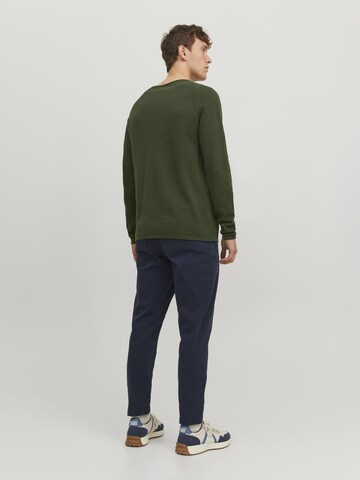 JACK & JONES Klasický střih Svetr 'JJEHill' – zelená