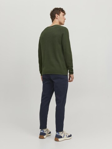 JACK & JONES Regular fit Πουλόβερ 'Hill' σε πράσινο