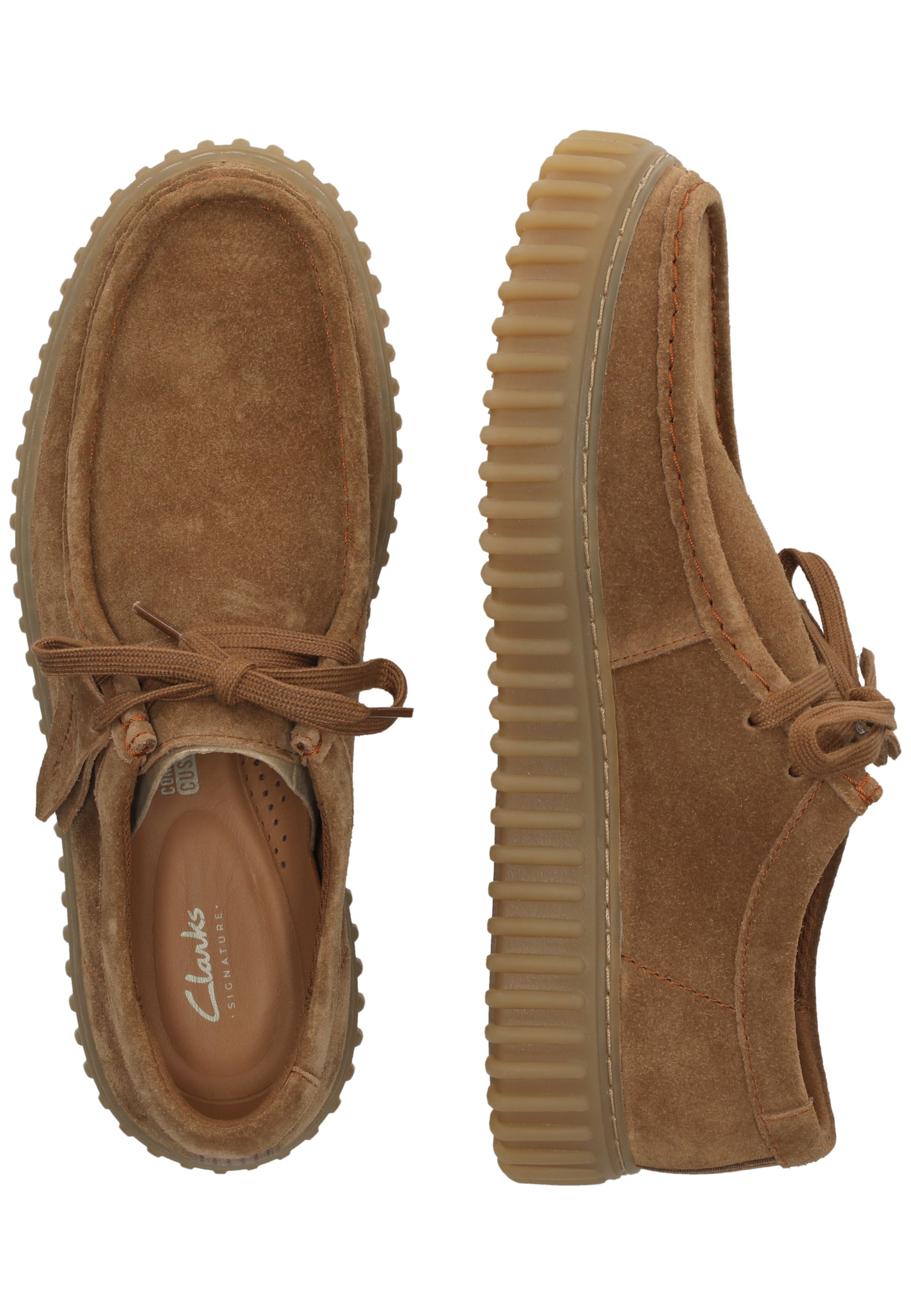 CLARKS Veterschoen 'Torhill' in Bruin