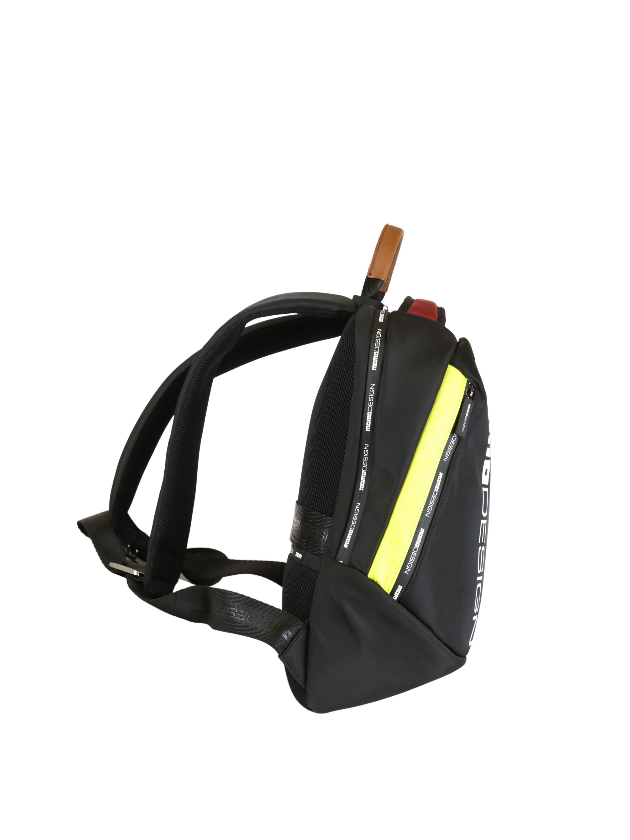 Zaino 'Zaino Momo Design Nylon con Dettagli Gialli - 32x40x15 cm' di Momo Design in nero