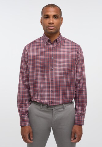 ETERNA Regular fit Button Up Shirt in Red: front