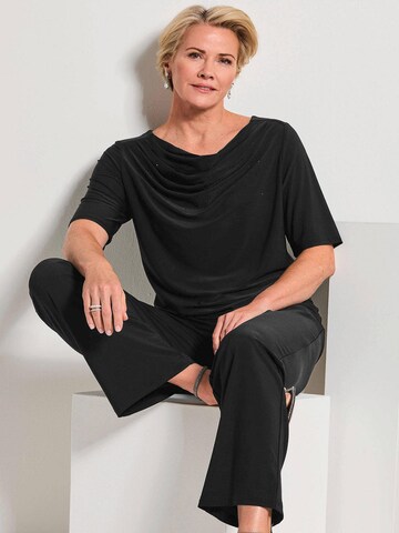 Goldner Shirt in Schwarz