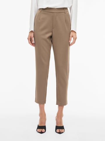 VILA - Slimfit Pantalón plisado 'VIVarone' en beige: frente