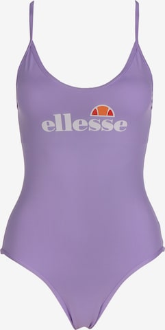 ELLESSE Bustier Badeanzug 'Giama' in Lila: predná strana