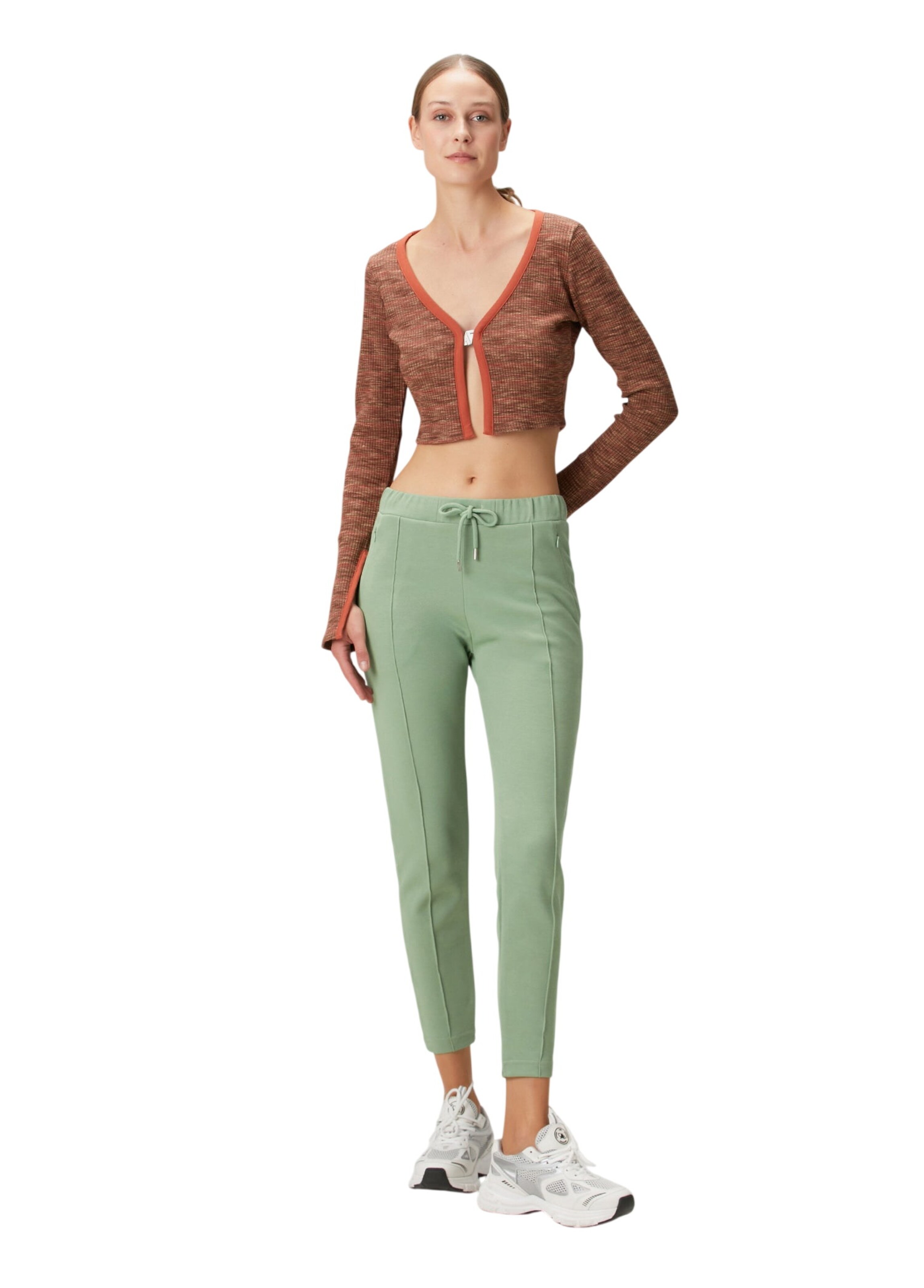 BASSIGUE Knit cardigan in Brown: front