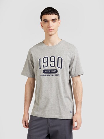 pelēks JACK & JONES T-Krekls 'JPRBLUDOUGLAS': no priekšpuses