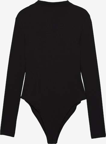 Shirtbody Pull&Bear en noir : devant