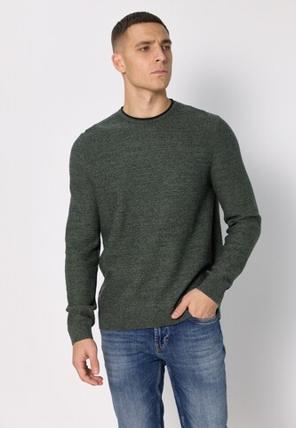 Street One MEN Sweater in Green: front