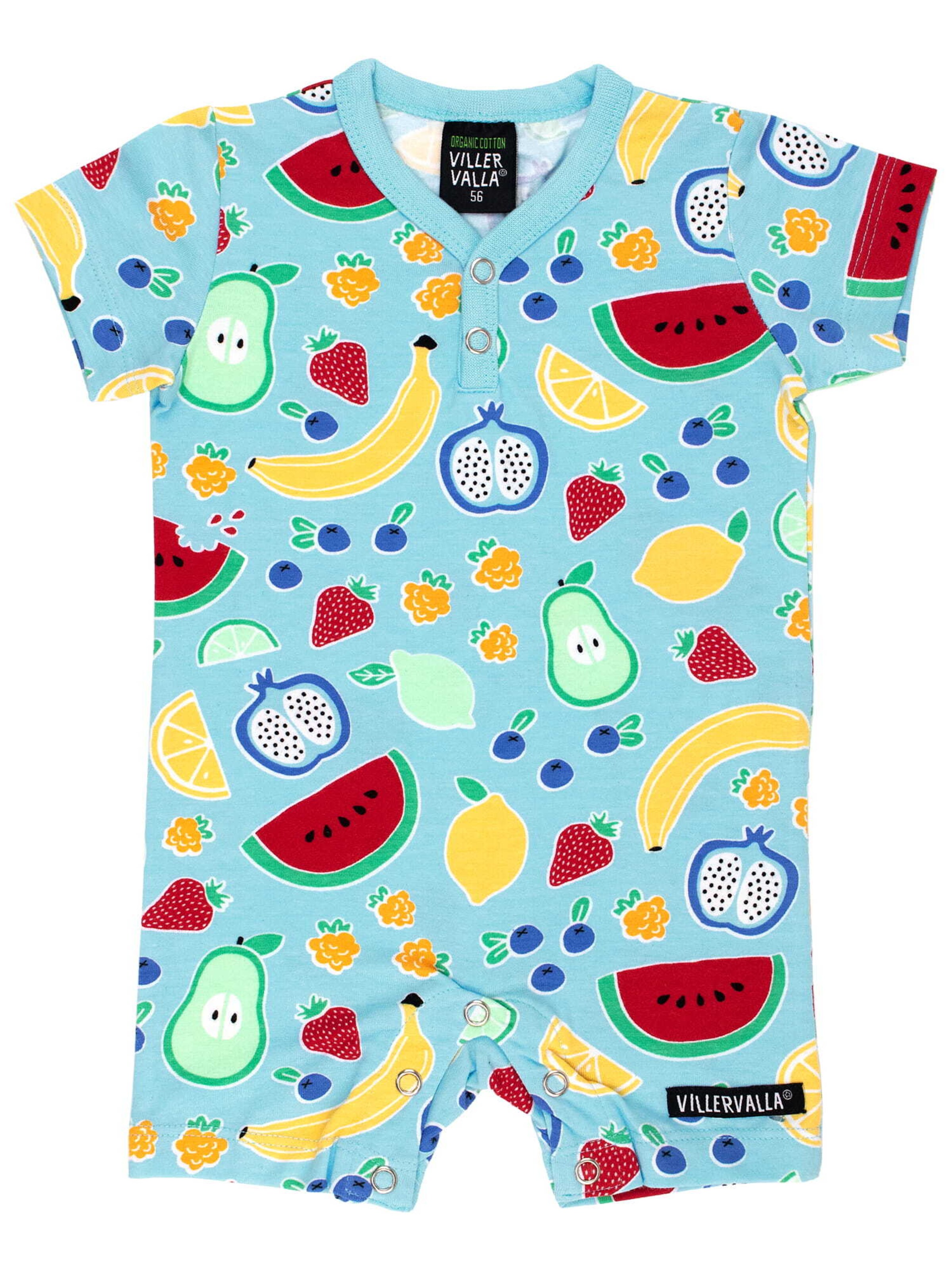 Villervalla Strampler in Blau: Vorderseite