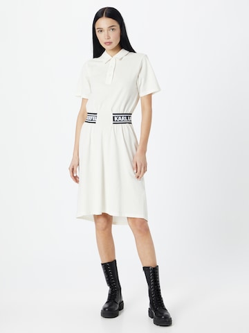 Robe Karl Lagerfeld en blanc : devant