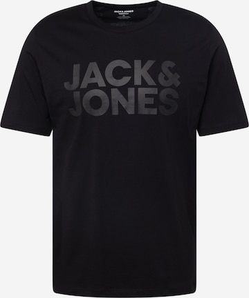 Maglietta di JACK & JONES in nero: frontale