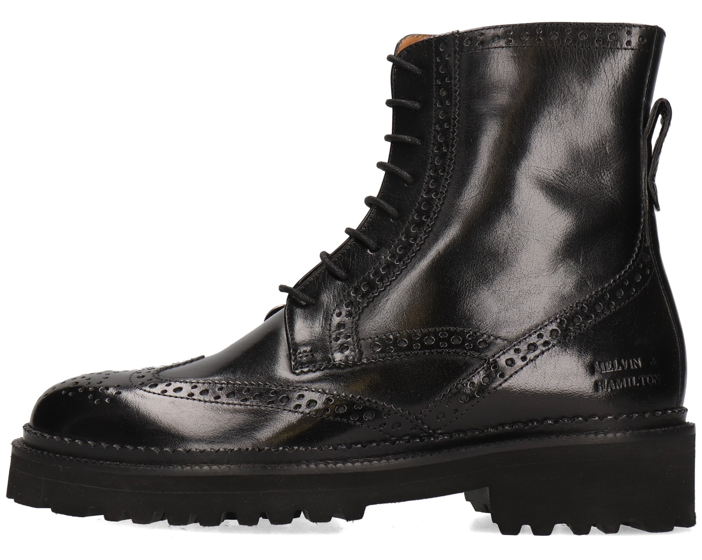 MELVIN & HAMILTON Fűzős rövid szárú csizmák 'Maria 14' - fekete