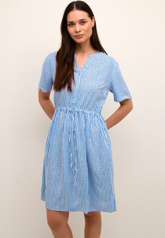 Cream Shirt Dress 'Ferina' in Blue