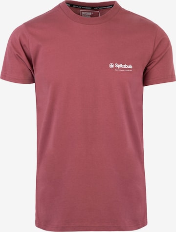 SPITZBUB Shirt ' ludis ' in Red: front