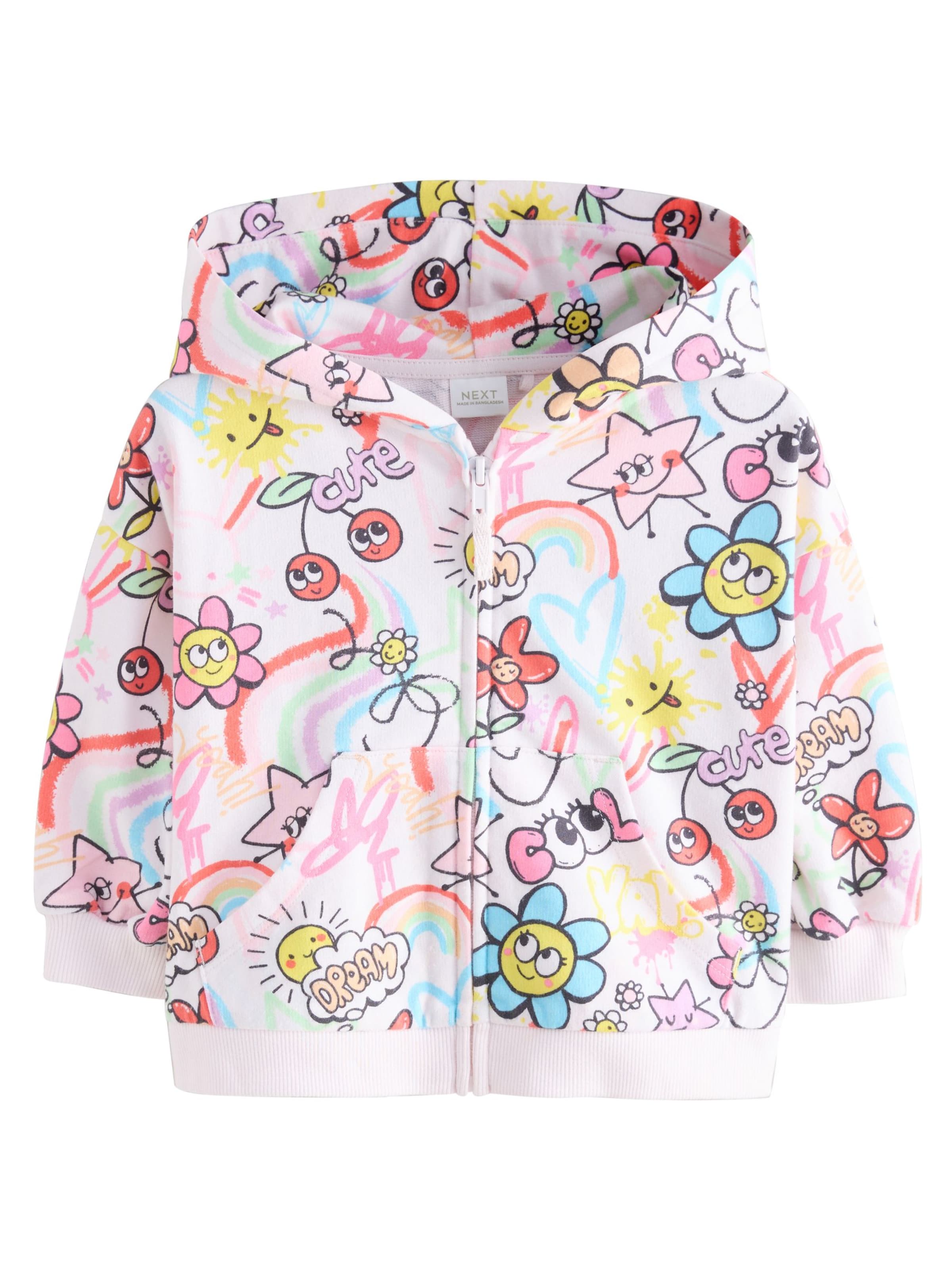 Next Sweat jacket in Pink: front