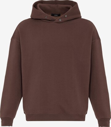 Sweat-shirt Antioch en marron : devant