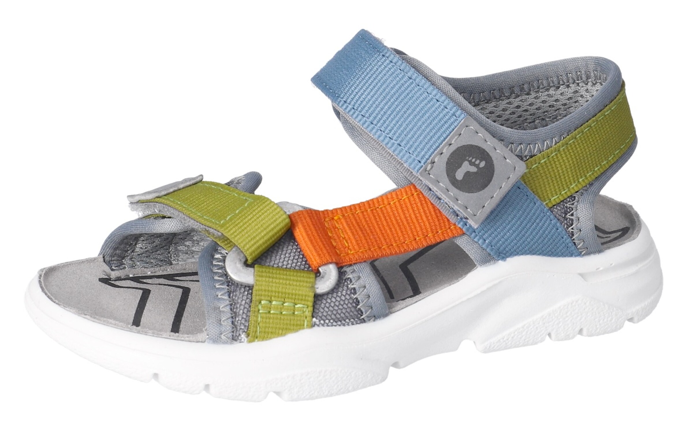 RICOSTA Sandals & Slippers in Grey: front