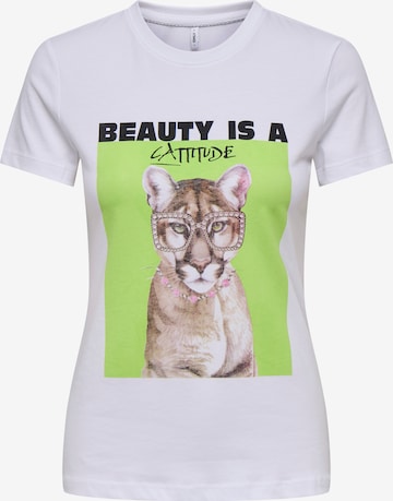 ONLY Paita 'ONLVibe' värissä valkoinen: etupuoli