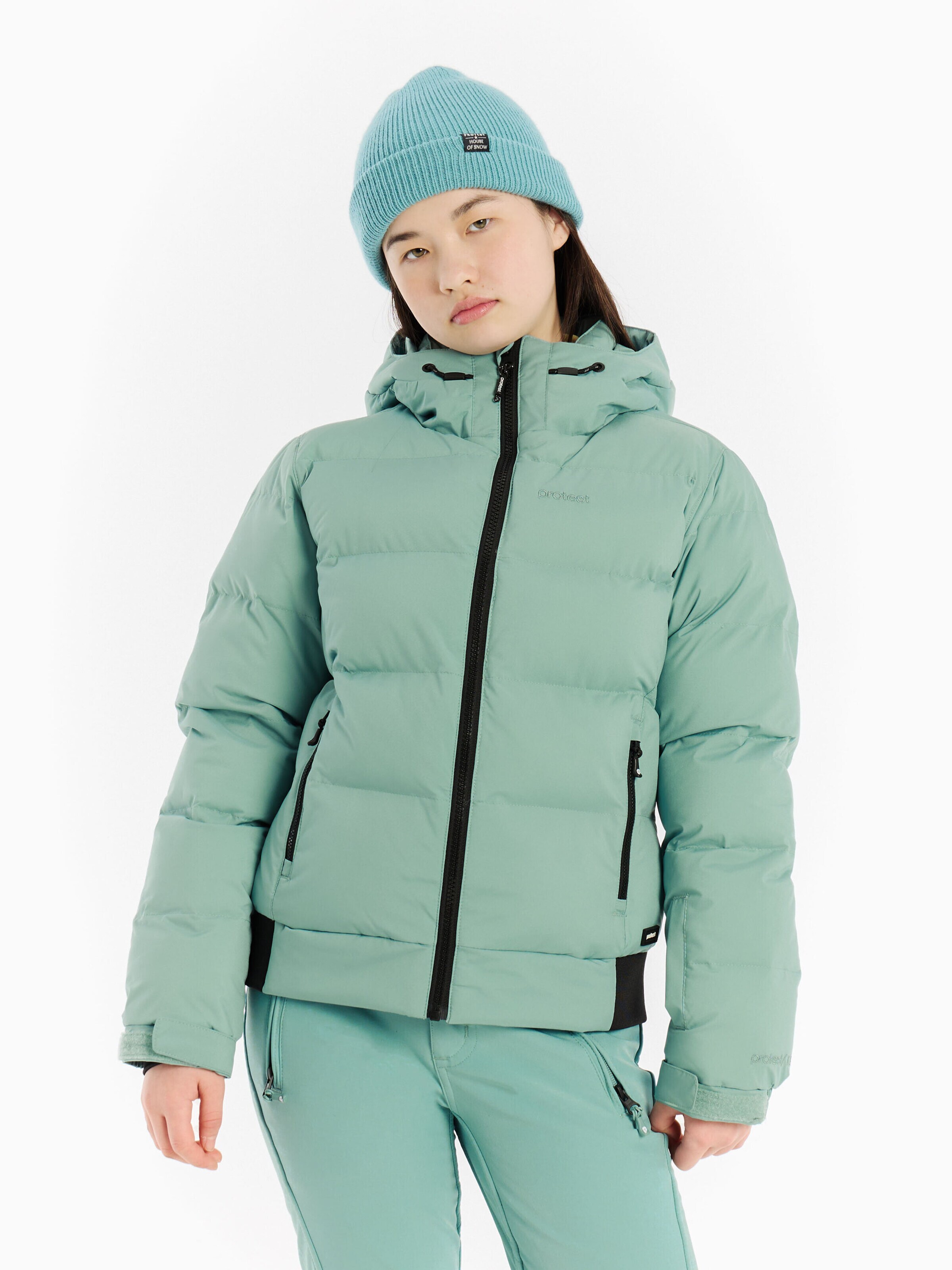 PROTEST Athletic Jacket 'PRTELINY JR' in Blue: front