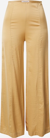 Wide Leg Pantalon 'Jemma' EDITED en jaune : devant