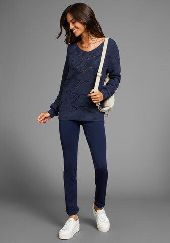 LAURA SCOTT Pullover in Blau