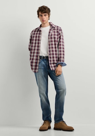 Pepe Jeans - Ajuste confortable Camisa 'Rochester' en rojo