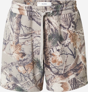 HOLLISTERLoosefit Hlače - zelena boja: prednji dio