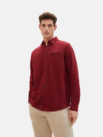 TOM TAILOR Regular Fit Hemd in Rot