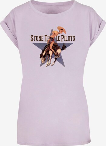 Merchcode T-Shirt 'Stone Temple Pilots - Cowgirl' in Lila: predná strana