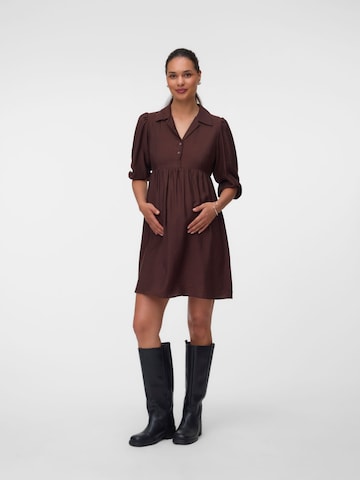MAMALICIOUS - Vestido camisero 'MLSino' en marrón