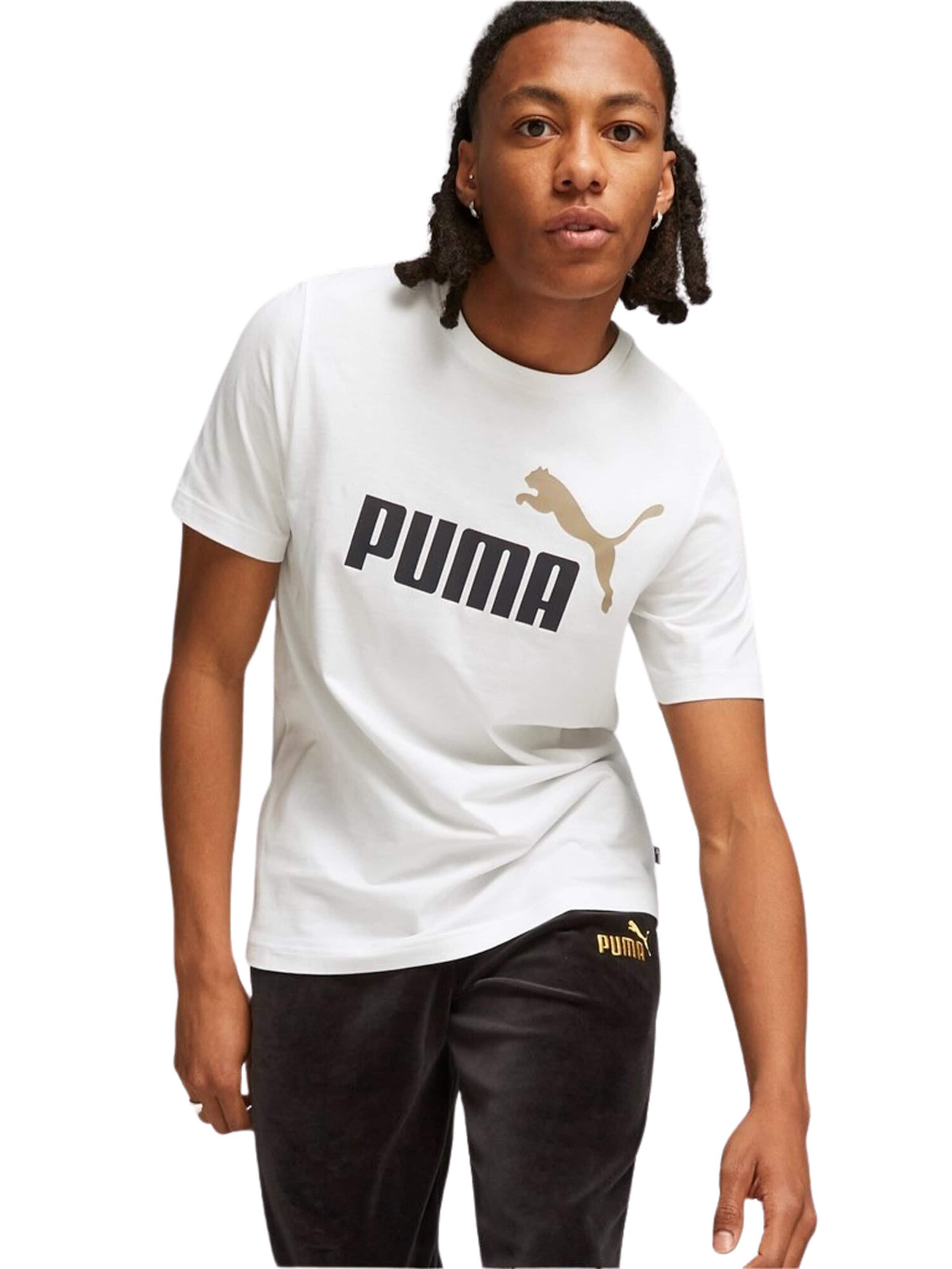 Tricou funcțional 'Essentials' de la PUMA pe alb: față