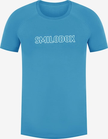 T-Shirt fonctionnel 'Timmy' Smilodox en bleu : devant