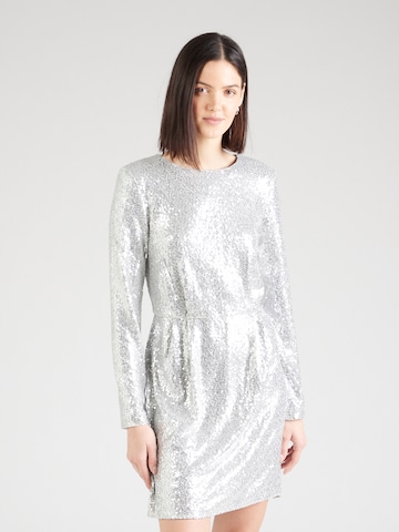 UNITED COLORS OF BENETTON Cocktail dress in Silver: front