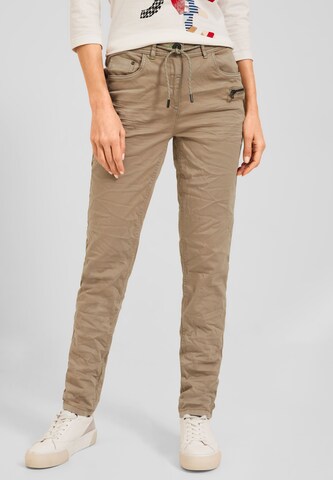 CECIL Slimfit Hose in Beige: predná strana