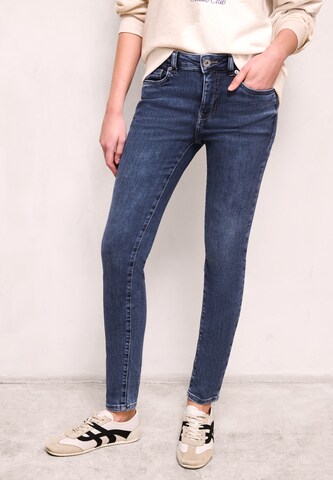 Street One Studio Skinny Jeans in Blue: front