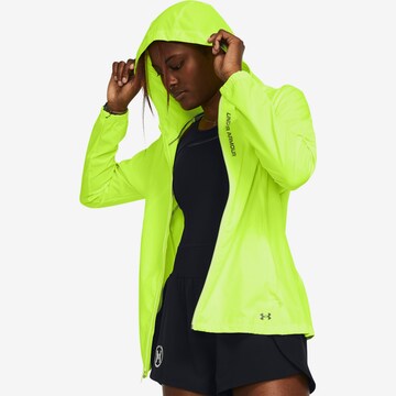 UNDER ARMOUR Performance Jacket 'OUTRUN THE STORM' in Yellow: front