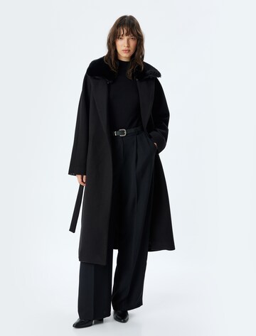 Koton Between-Seasons Coat in Black