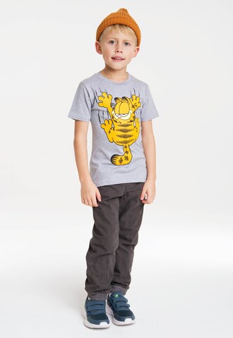 LOGOSHIRT T-Shirt 'Garfield Scratches' in Grau