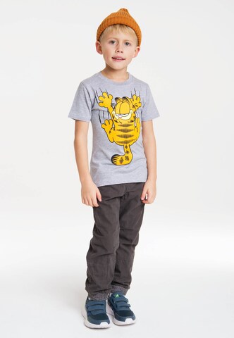 LOGOSHIRT Shirt 'Garfield Scratches' in Grey