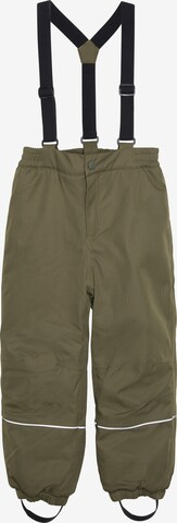 MINYMO Regular Pants 'Snow Pants' in Green: front