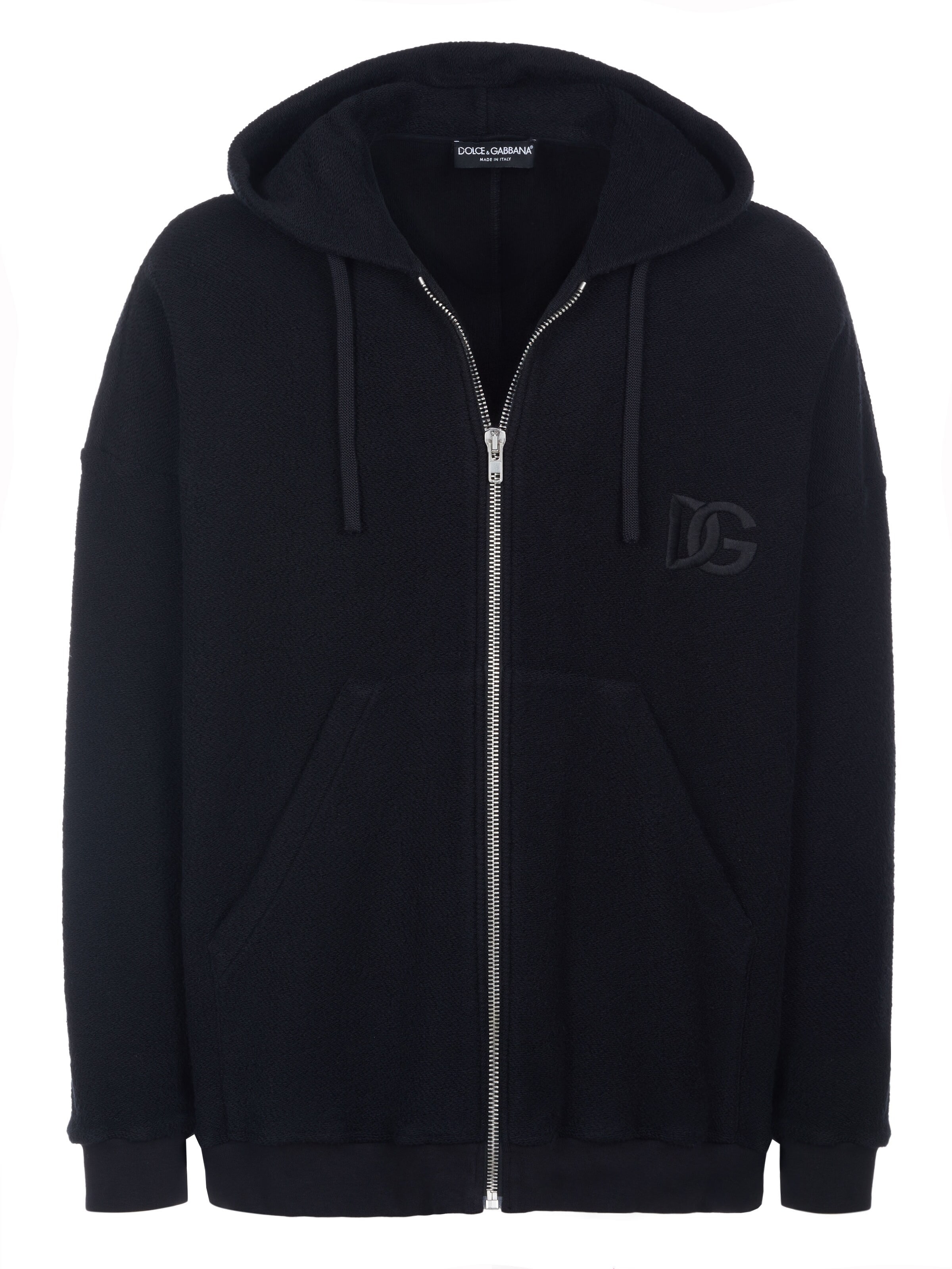 DOLCE & GABBANA Sweatjacke 'Dolce & Gabbana Pullover'‌‌‌ in Schwarz: Vorderseite