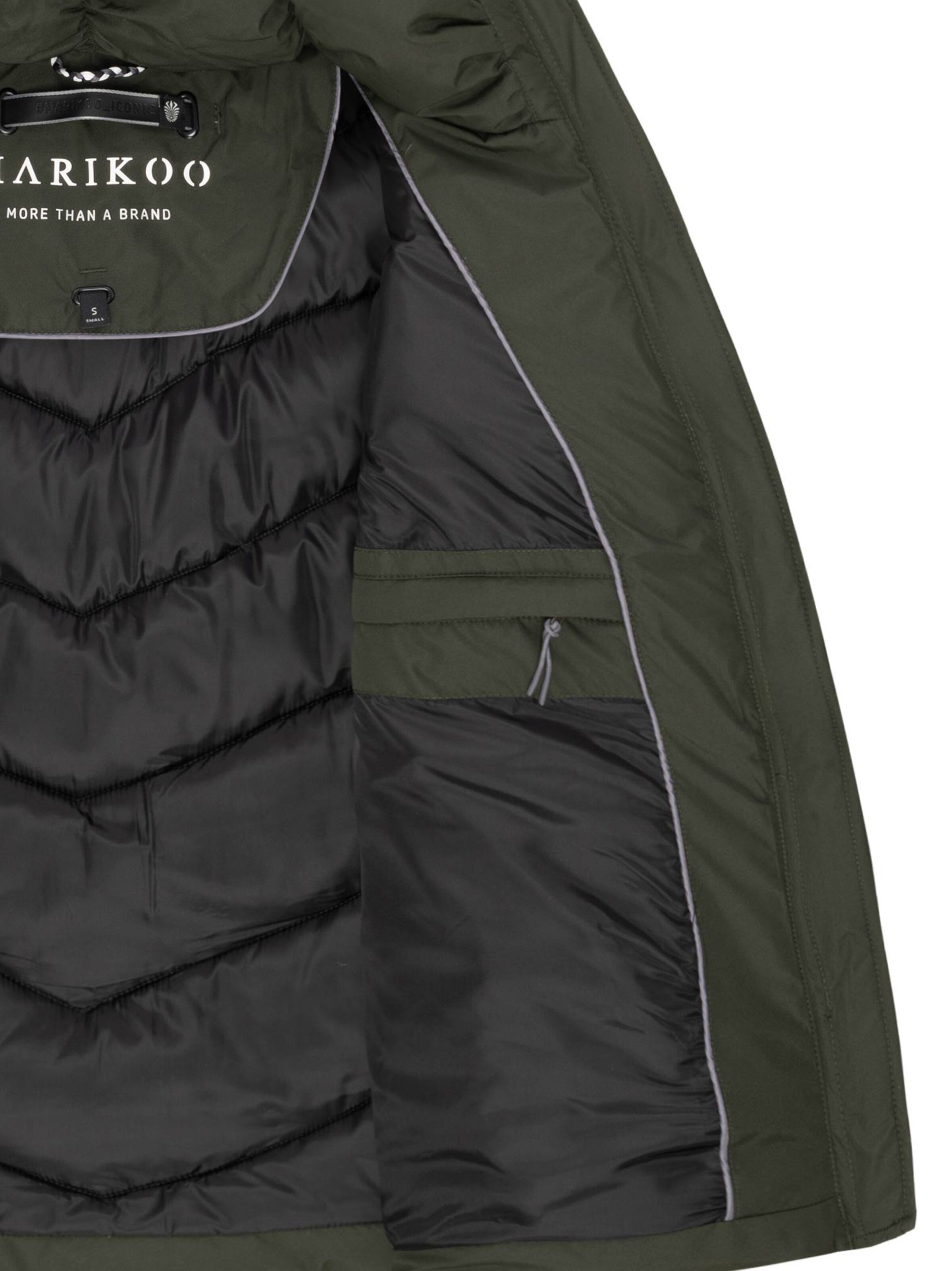 MARIKOO Winter jacket 'Sahnemausii' in Green