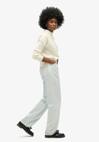 Superdry Wide leg Jeans in Blauw: voorkant