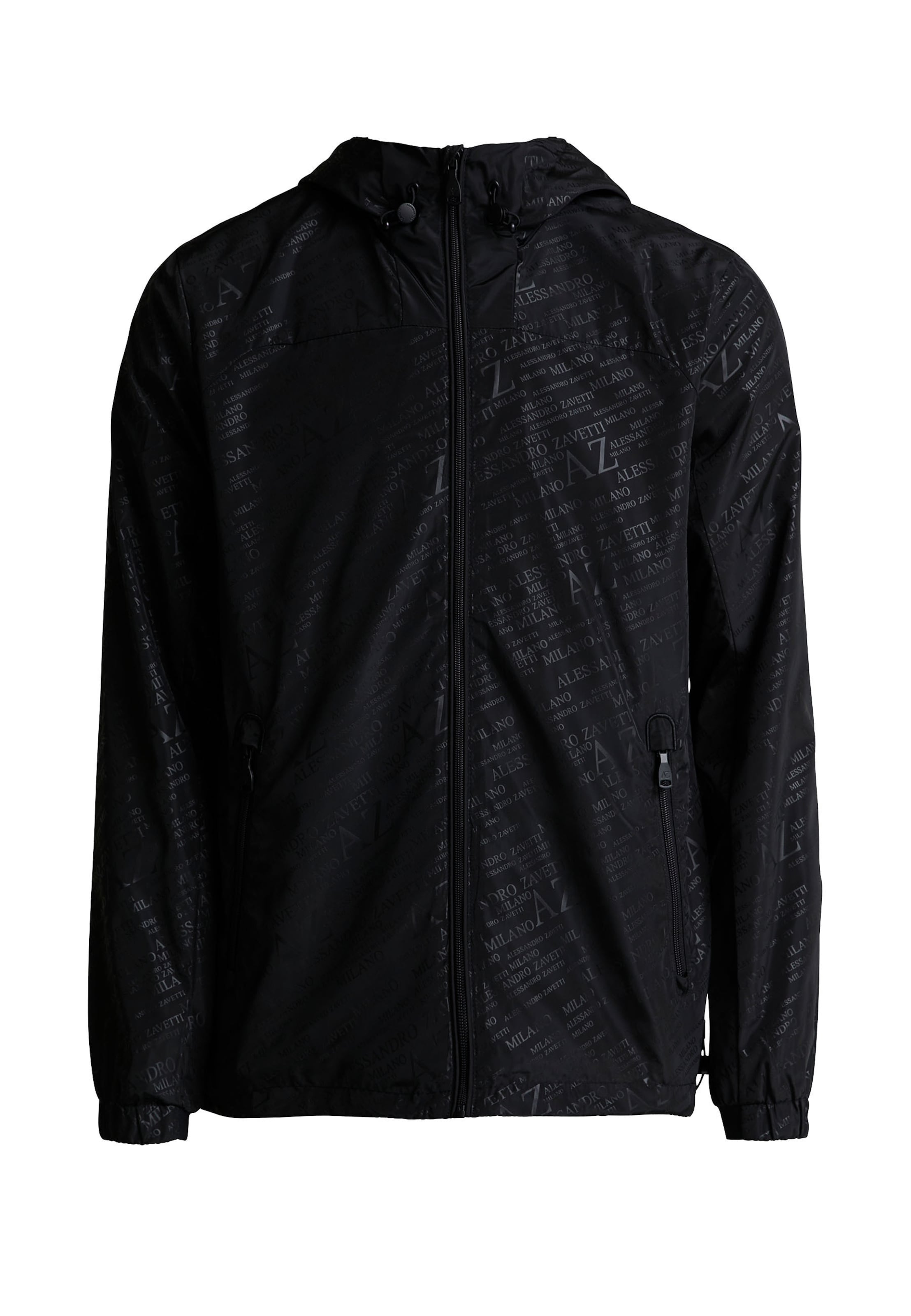 Alessandro Zavetti Übergangsjacke 'ALZetta' in Schwarz: Vorderseite