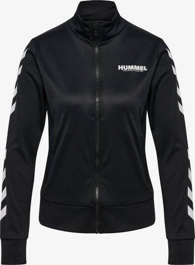 Hummel Athletic Zip-Up Hoodie in Black / White, Item view