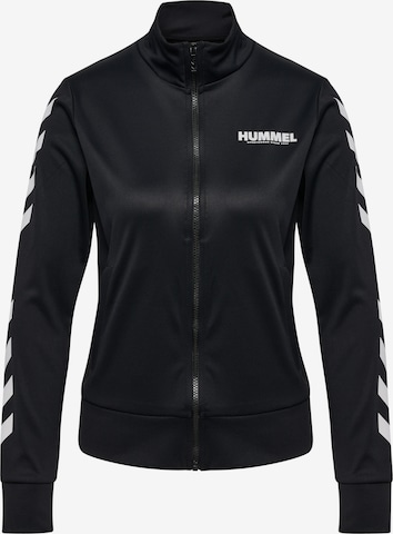 Hummel Athletic Zip-Up Hoodie 'Legacy' in Black ABOUT YOU